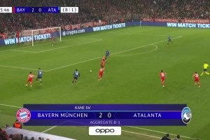 晋级八强战皇马！拜仁4-1总比分10-2亚特兰大 凯恩双响卡尔传射
